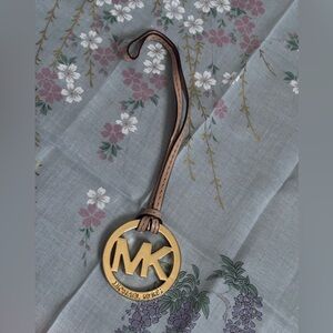 Michael Kors Gold Logo Keychain with Strap